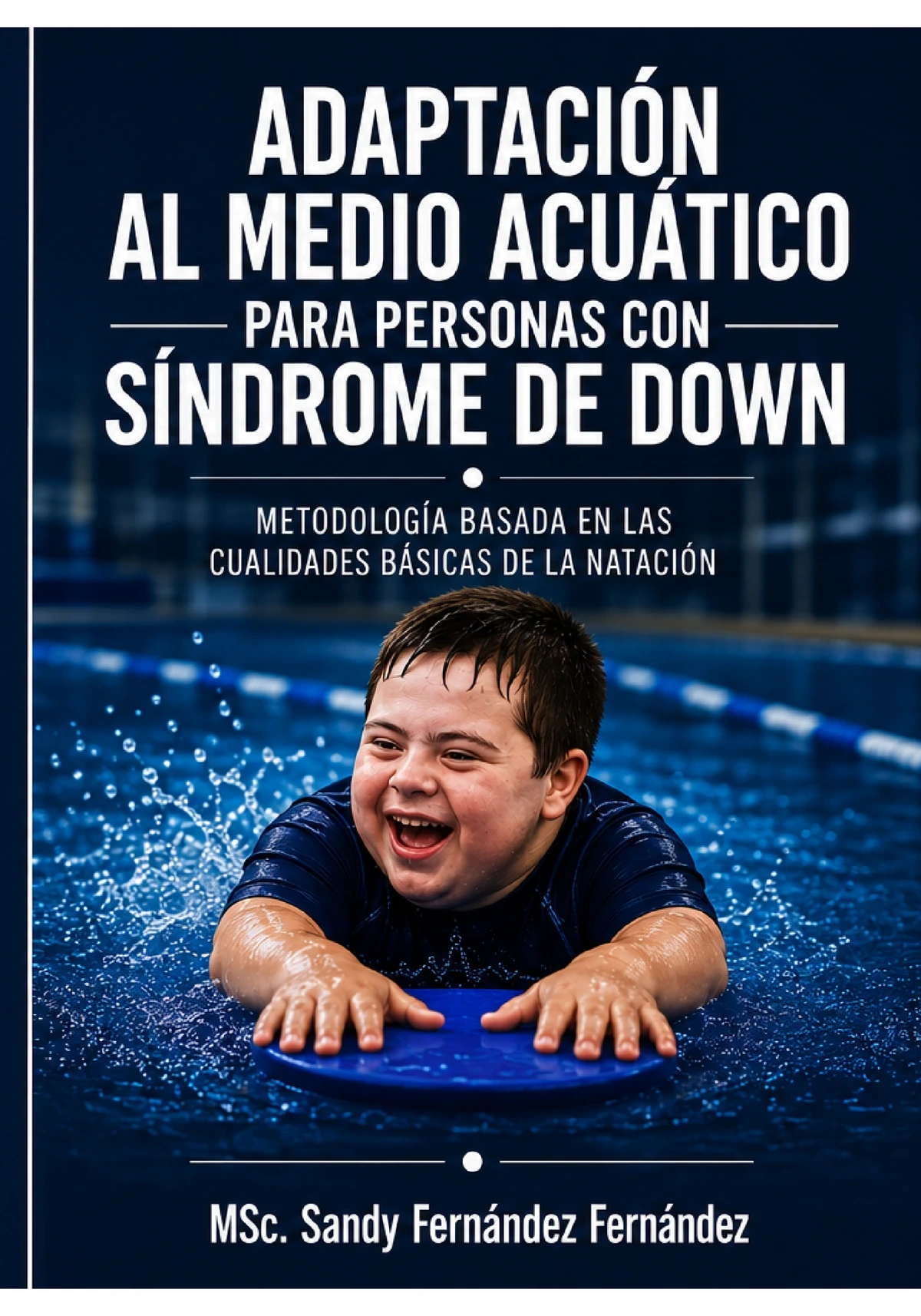 Portada publicada en Amazon de Adaptación al Medio Acuático en Personas con Síndrome de Down