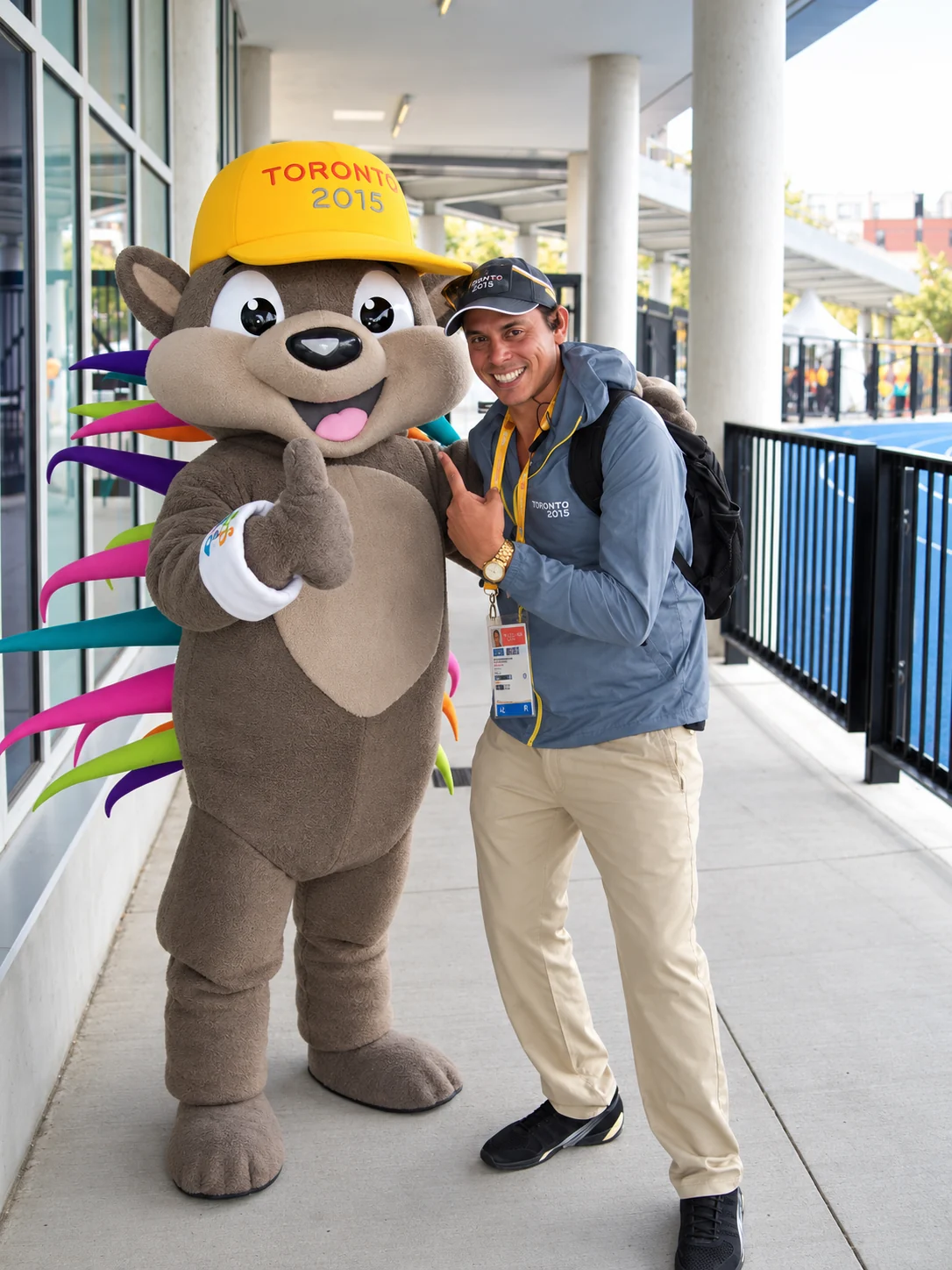 Encuentro con la mascota de Toronto 2015